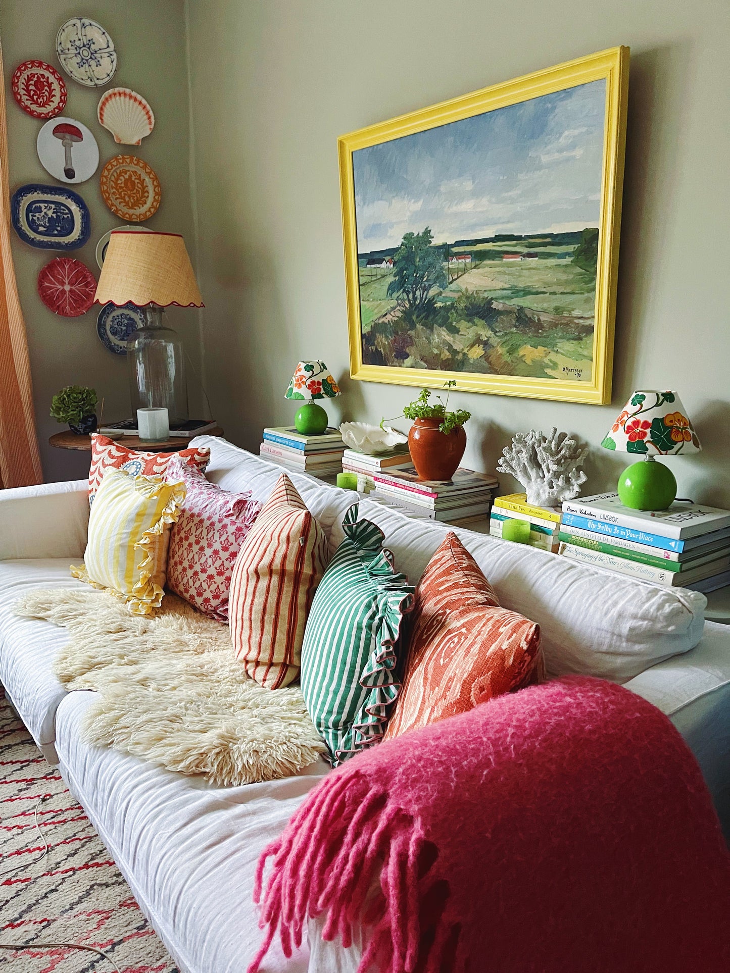 Jaipur Cushion Cover Red 50x50cm