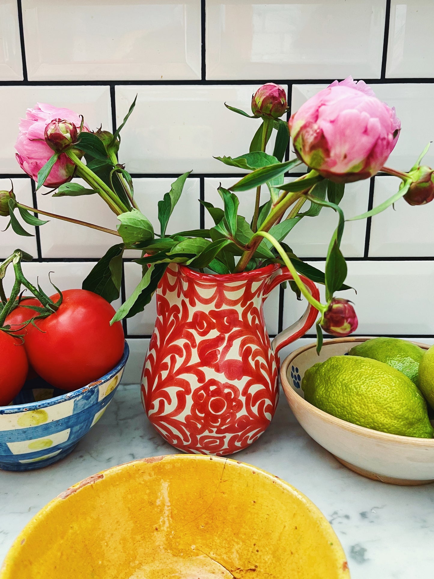 Pomegranate Jug Red 16cm