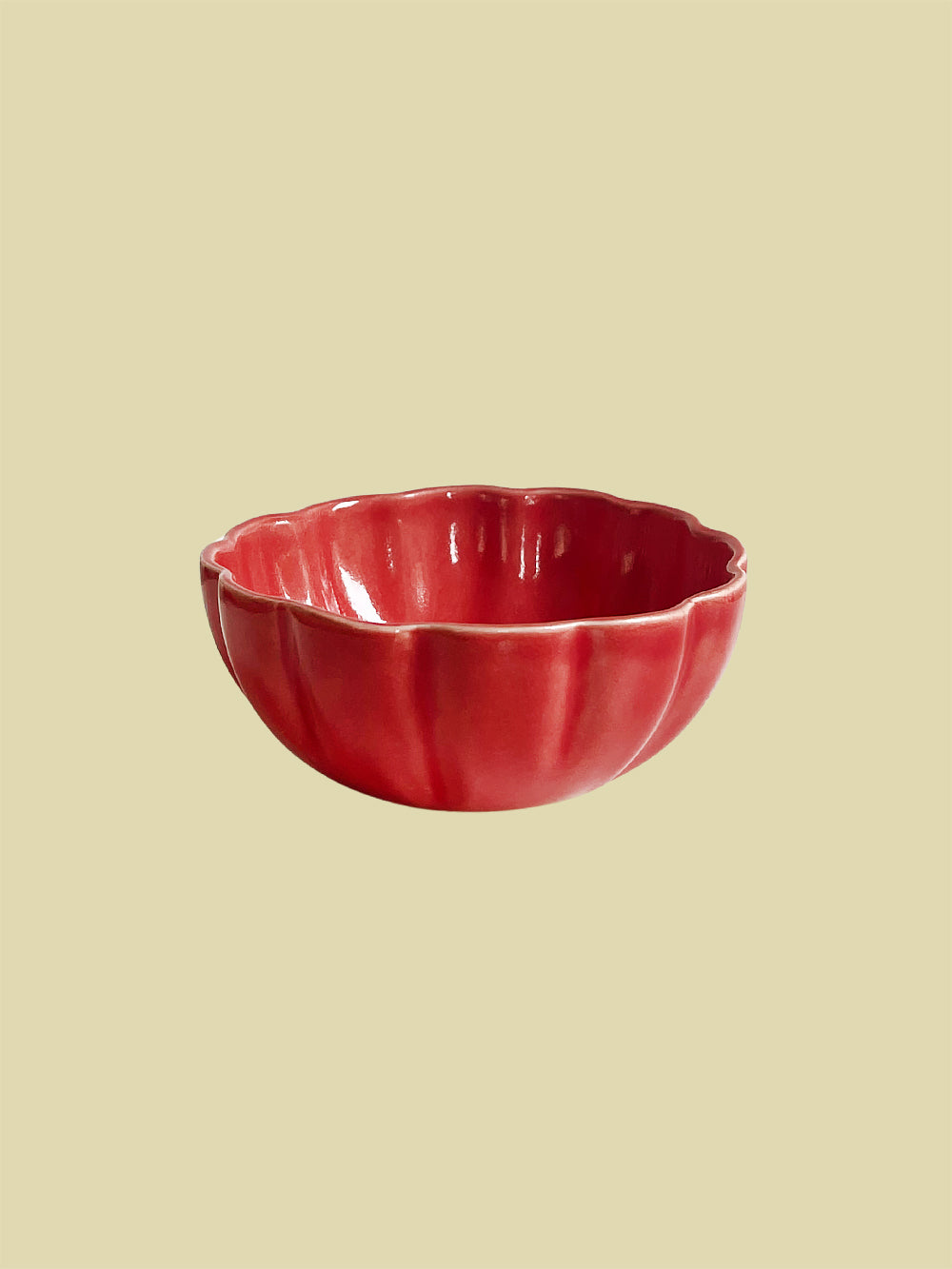 Bientôt Scallop Bowl Red 9cm