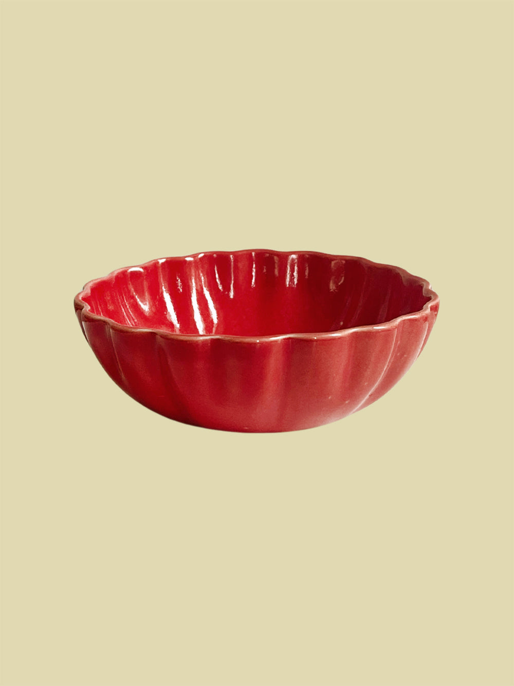Bientôt Scallop Bowl Red 9-13cm