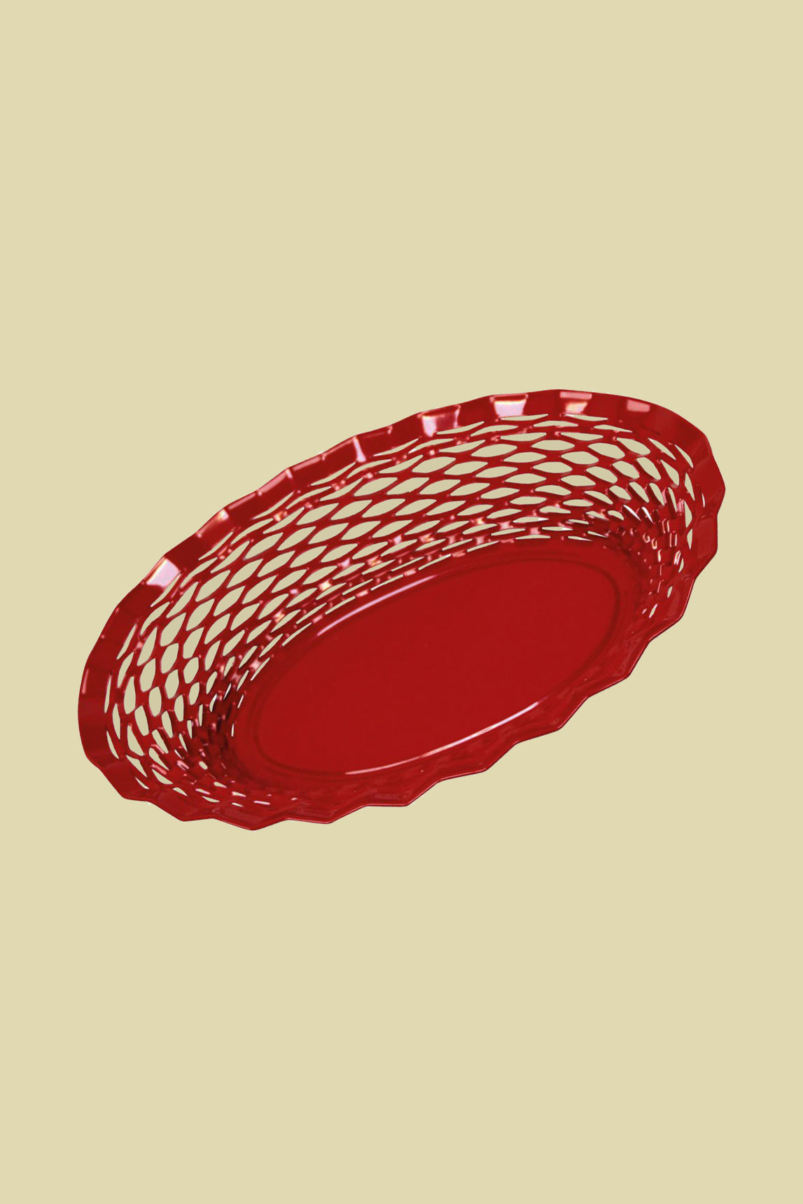French Bread Basket Red 25cm