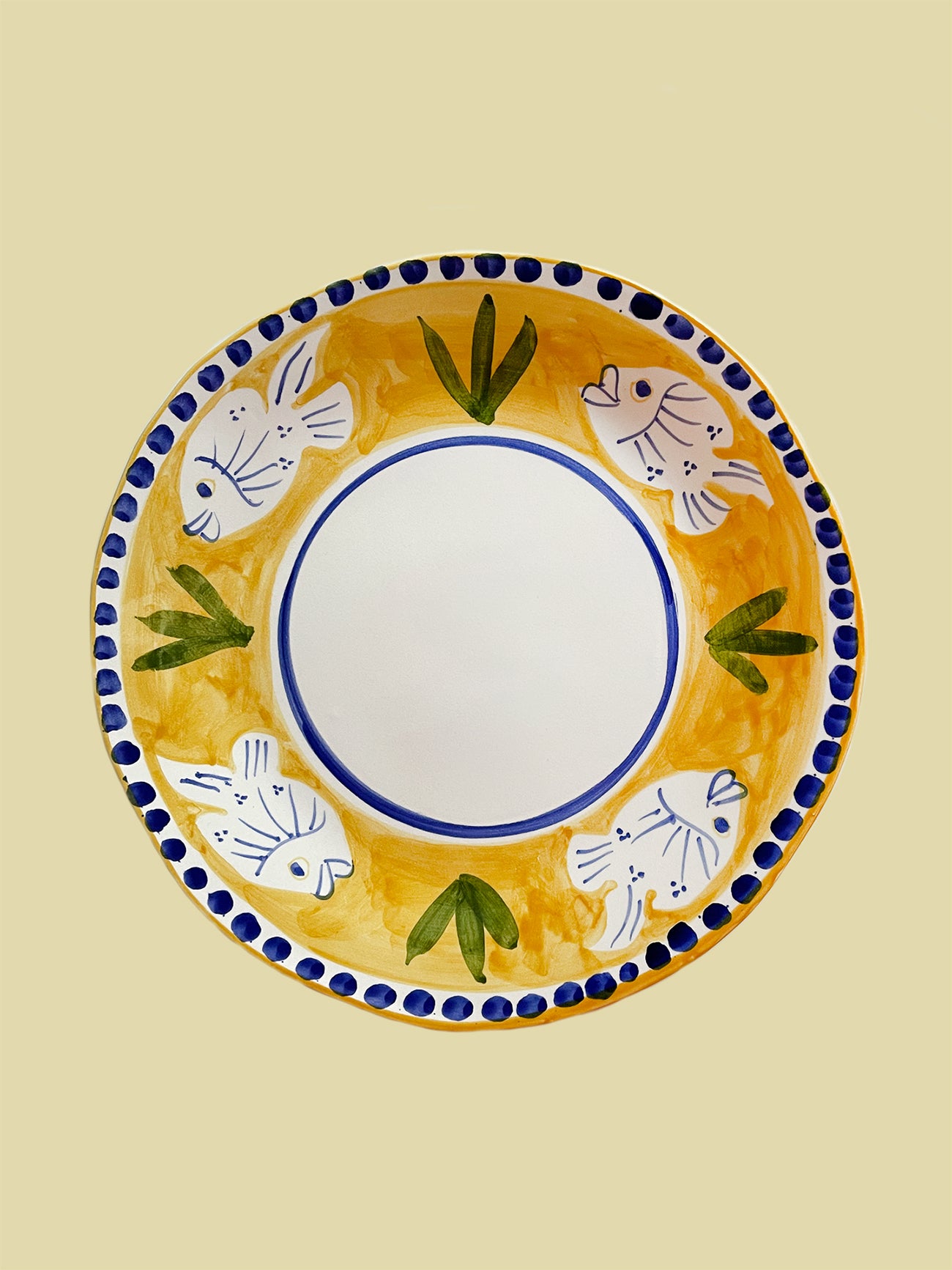 Bientôt Fish Plate Yellow 29cm