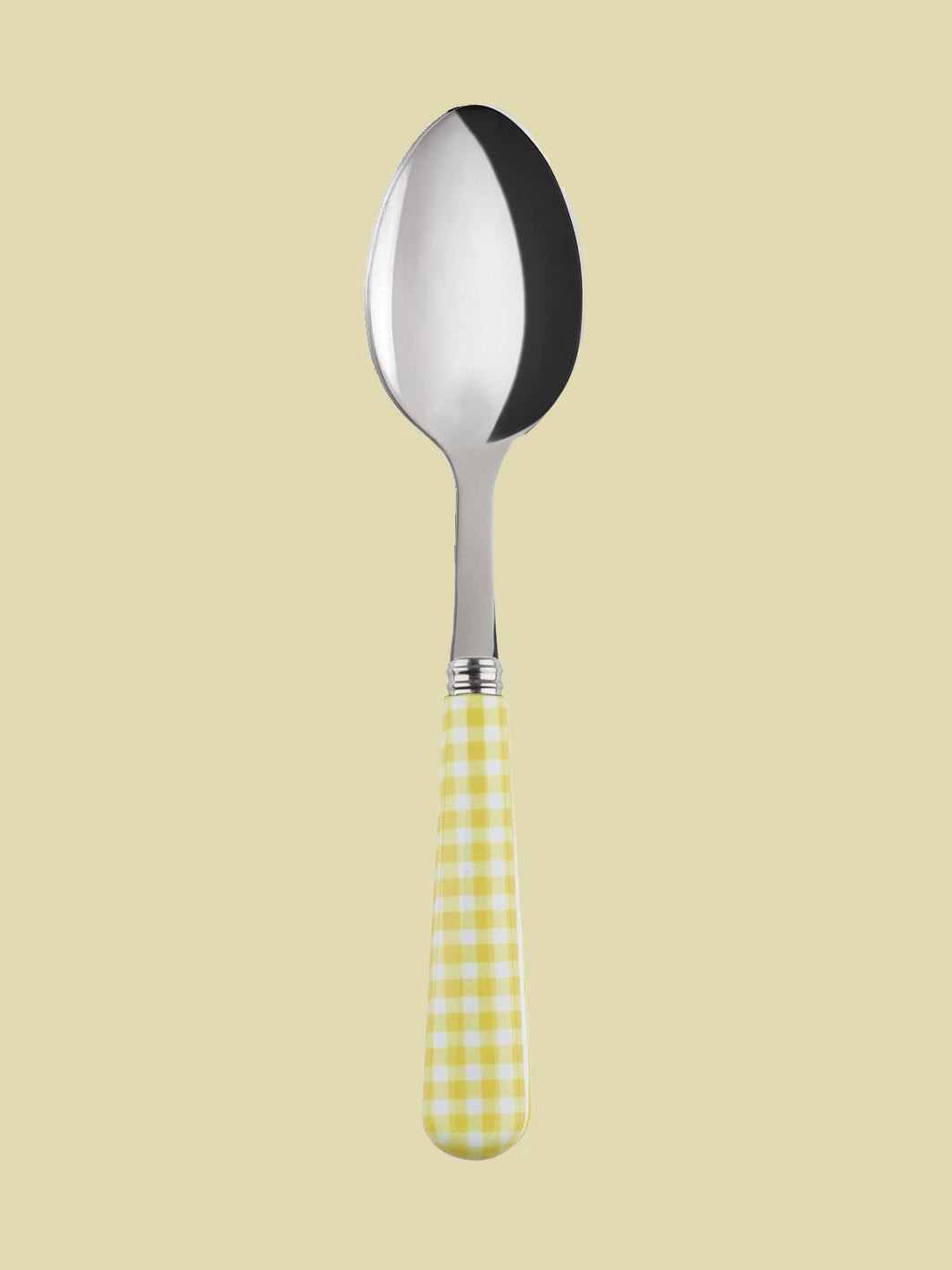 Gingham Spoon Yellow 19cm