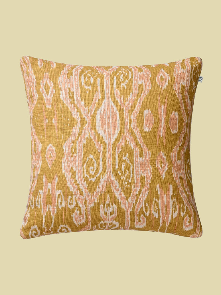 Ikat Cushion Cover Yellow 50x50cm