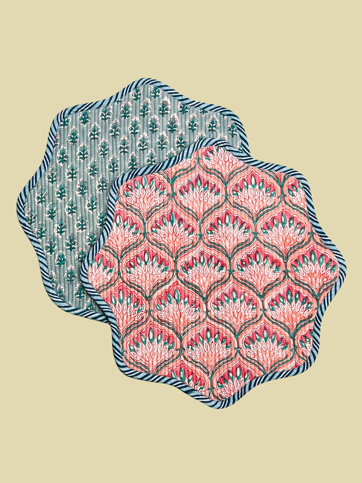 Vändbar Bordstablett - Blå/Rosa