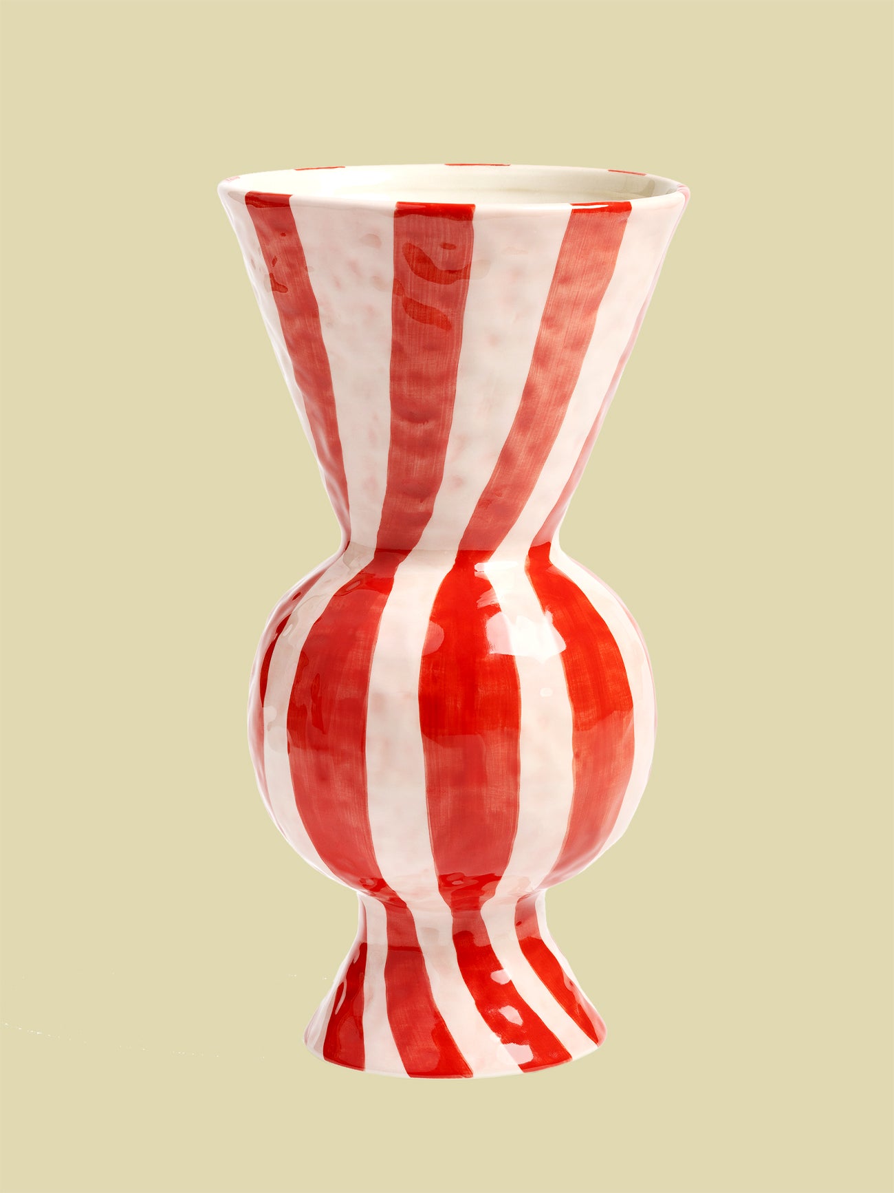 Striped Vase Red 29cm