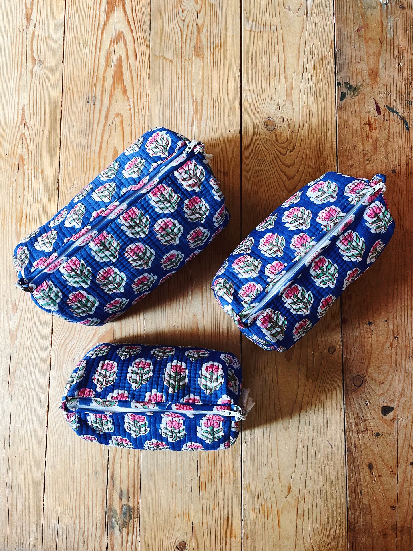 Bientôt Toiletry Bag Blue - 3 Sizes