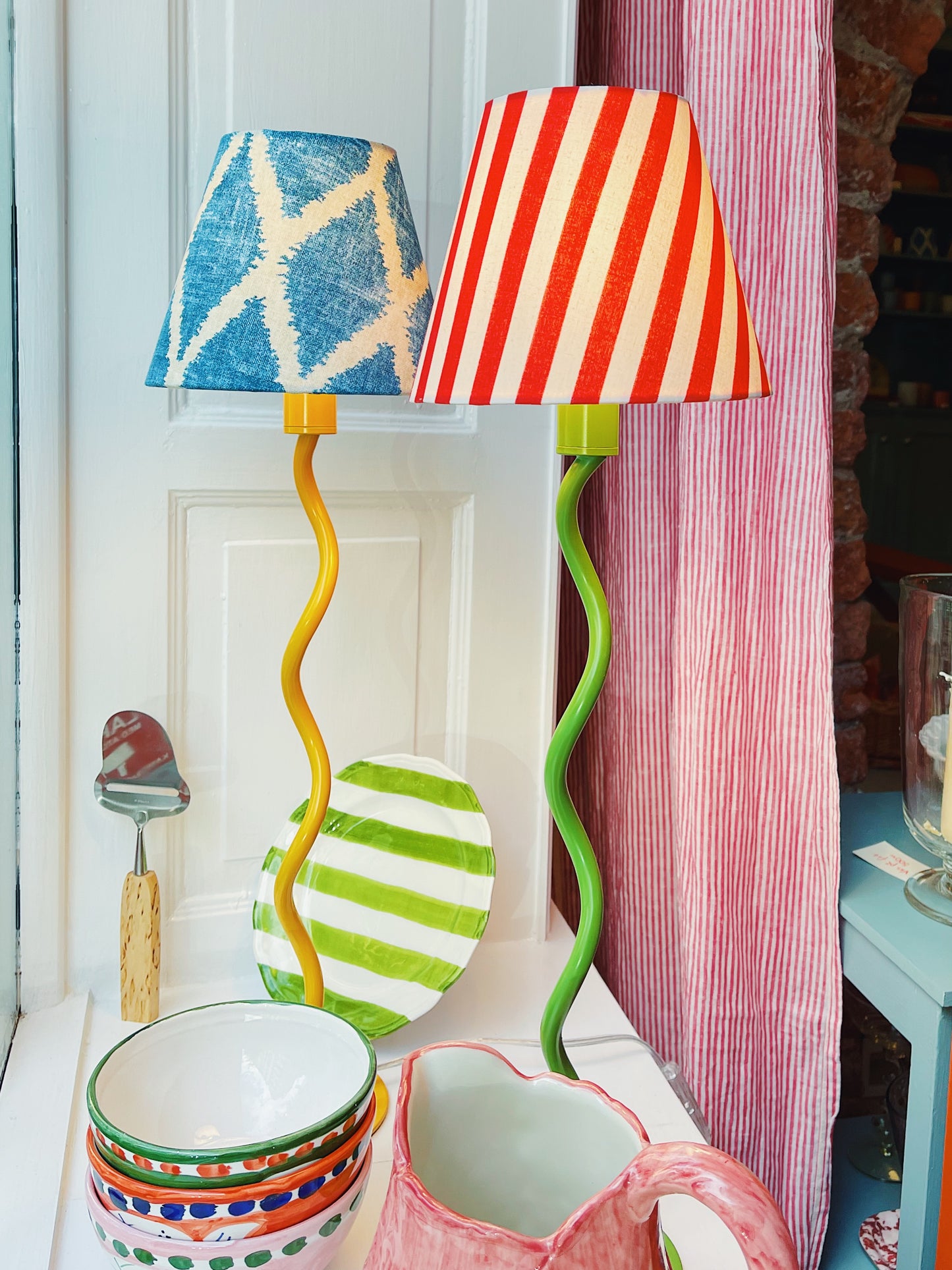 Scallop Lamp Base Yellow