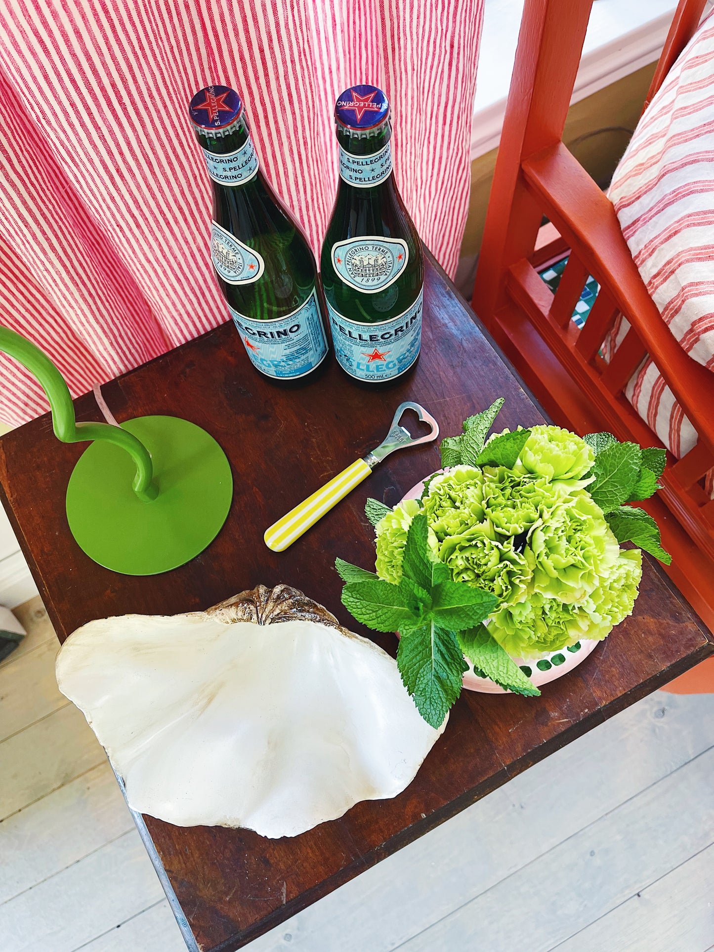 Striped Bottle Opener Yellow 16cm