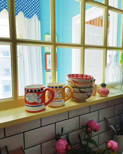 Pomegranate Bowl Green 14cm