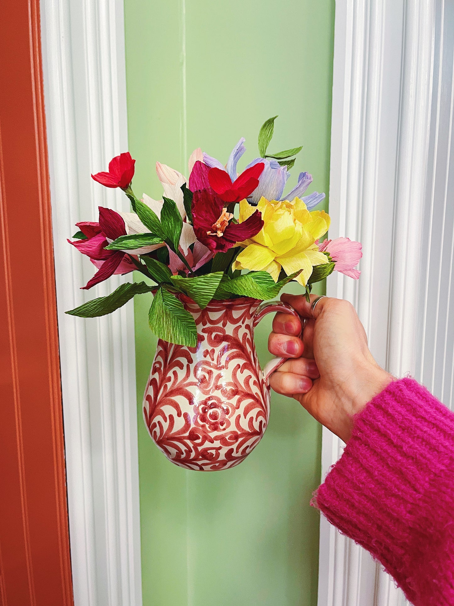 Pomegranate Jug Pink 16cm