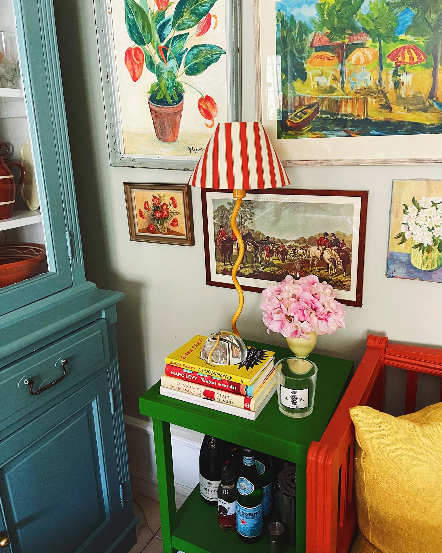 Scallop Lamp Base Yellow