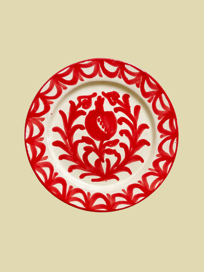 Pomegranate Plate Red 20cm