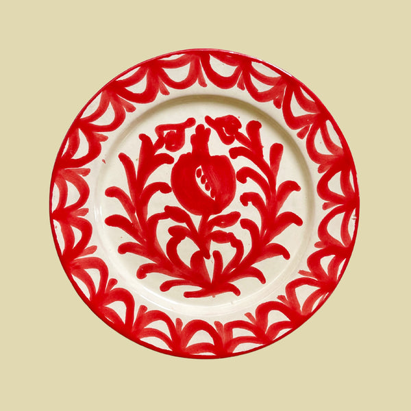 Assiett Granatäpple Röd 20cm