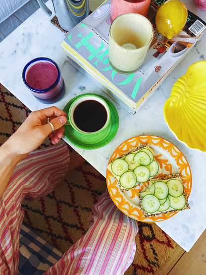 Pomegranate Plate Yellow 20cm