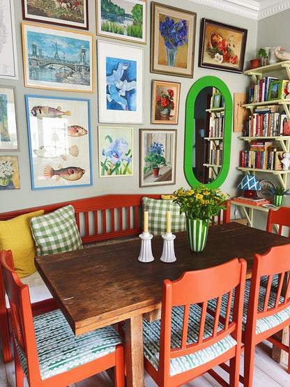 Bonbon Stripe Vase Green 20cm