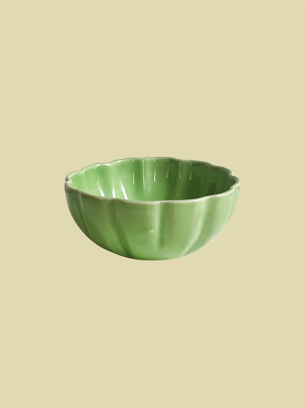 Bientôt Scallop Bowl Green 9cm