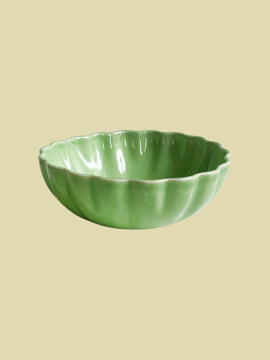 Bientôt Scallop Bowl Green 13cm