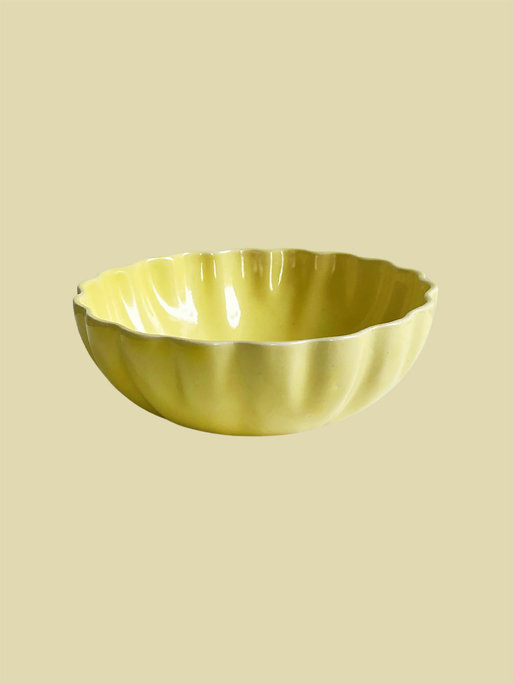 Bientôt Scallop Bowl Yellow 13cm
