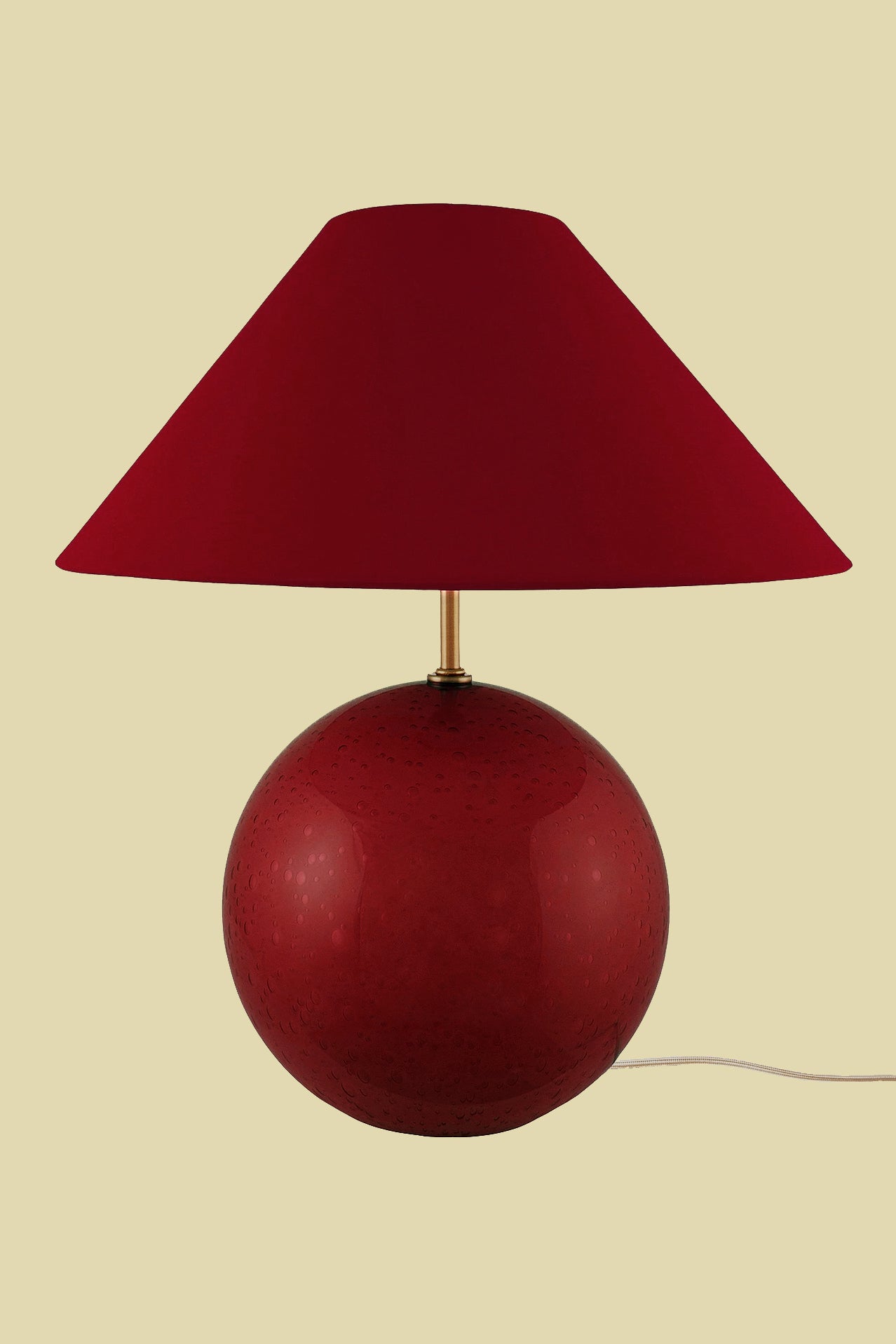 Nuit Table Lamp Burgundy 35cm