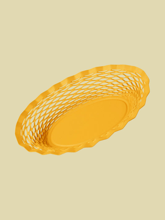 French Bread Basket Yellow 25cm