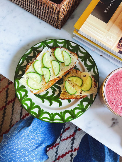 Pomegranate Plate Green 20cm