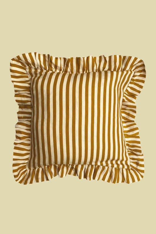 Cushion Cover Ocher Yellow