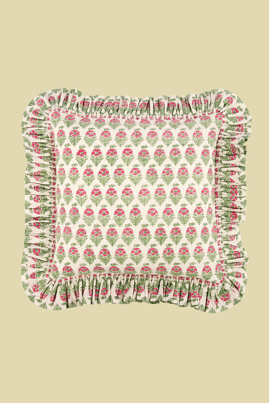 Kuddfodral Grönblommigt 40x40cm (Kommer snart)