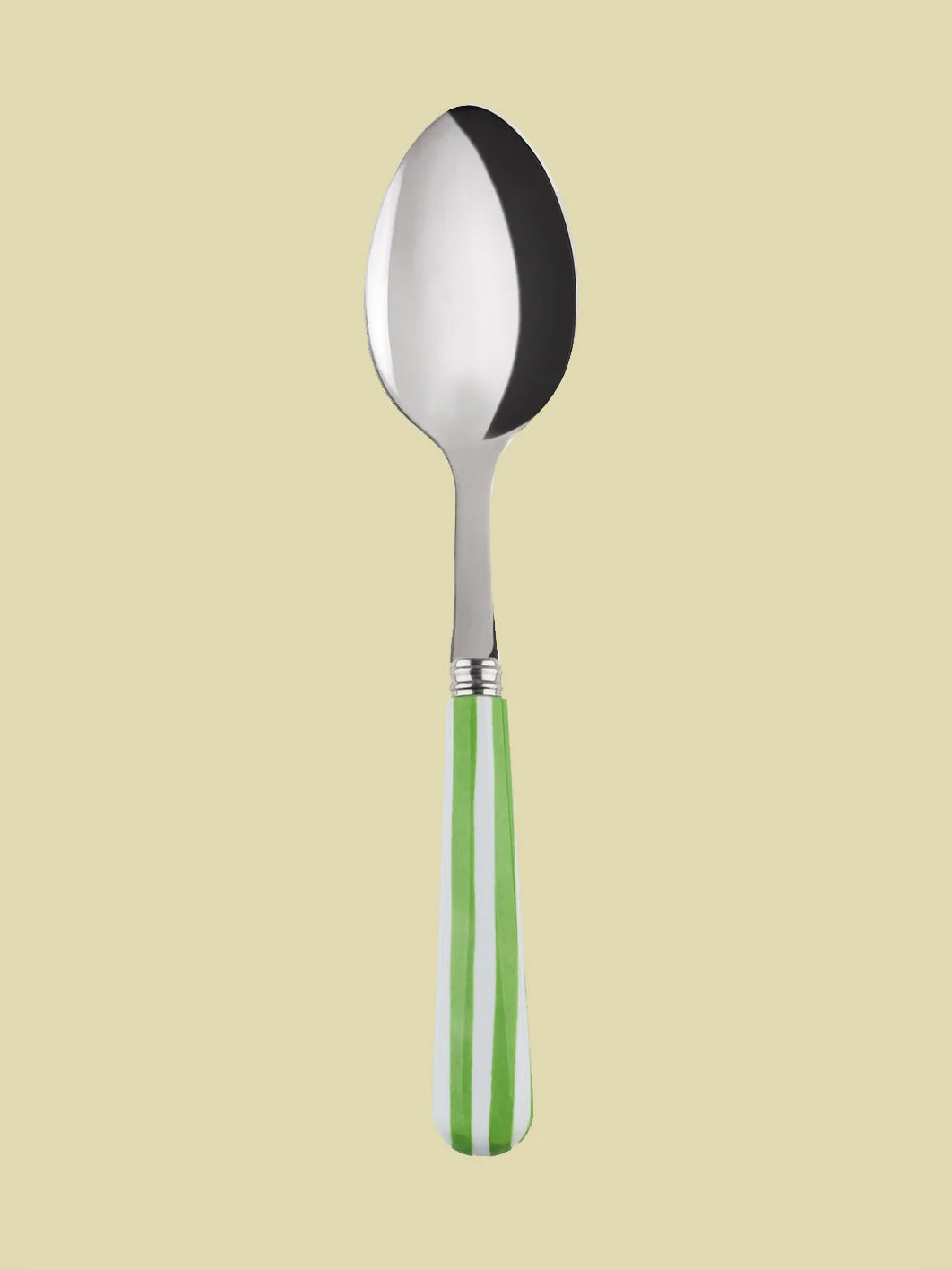 Breakfast Spoon Green Striped