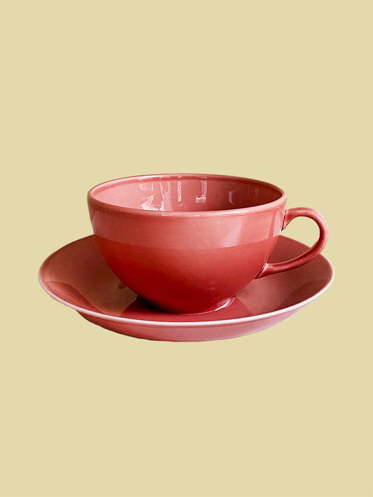 Rosehip Red Teacup - Gustavsberg
