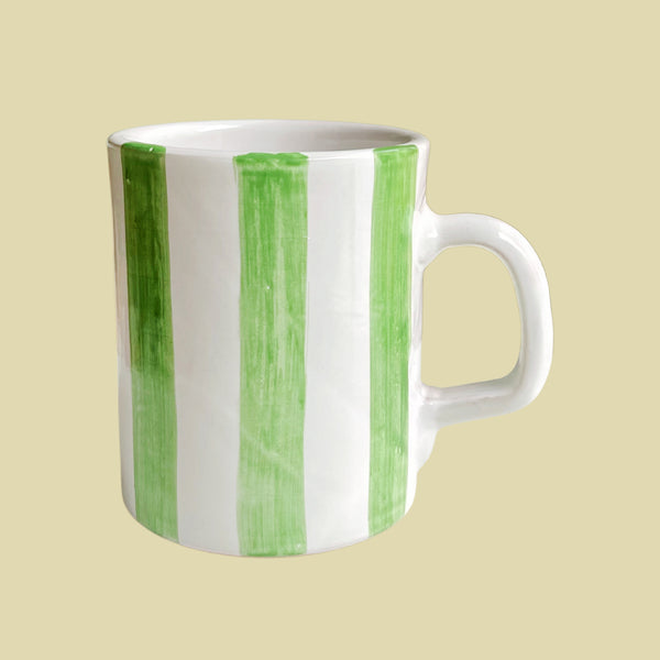Bientôt Mug Green Stripes 10cm