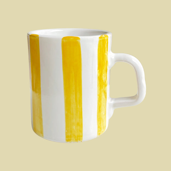 Bientôt Mug Yellow Stripes 10cm