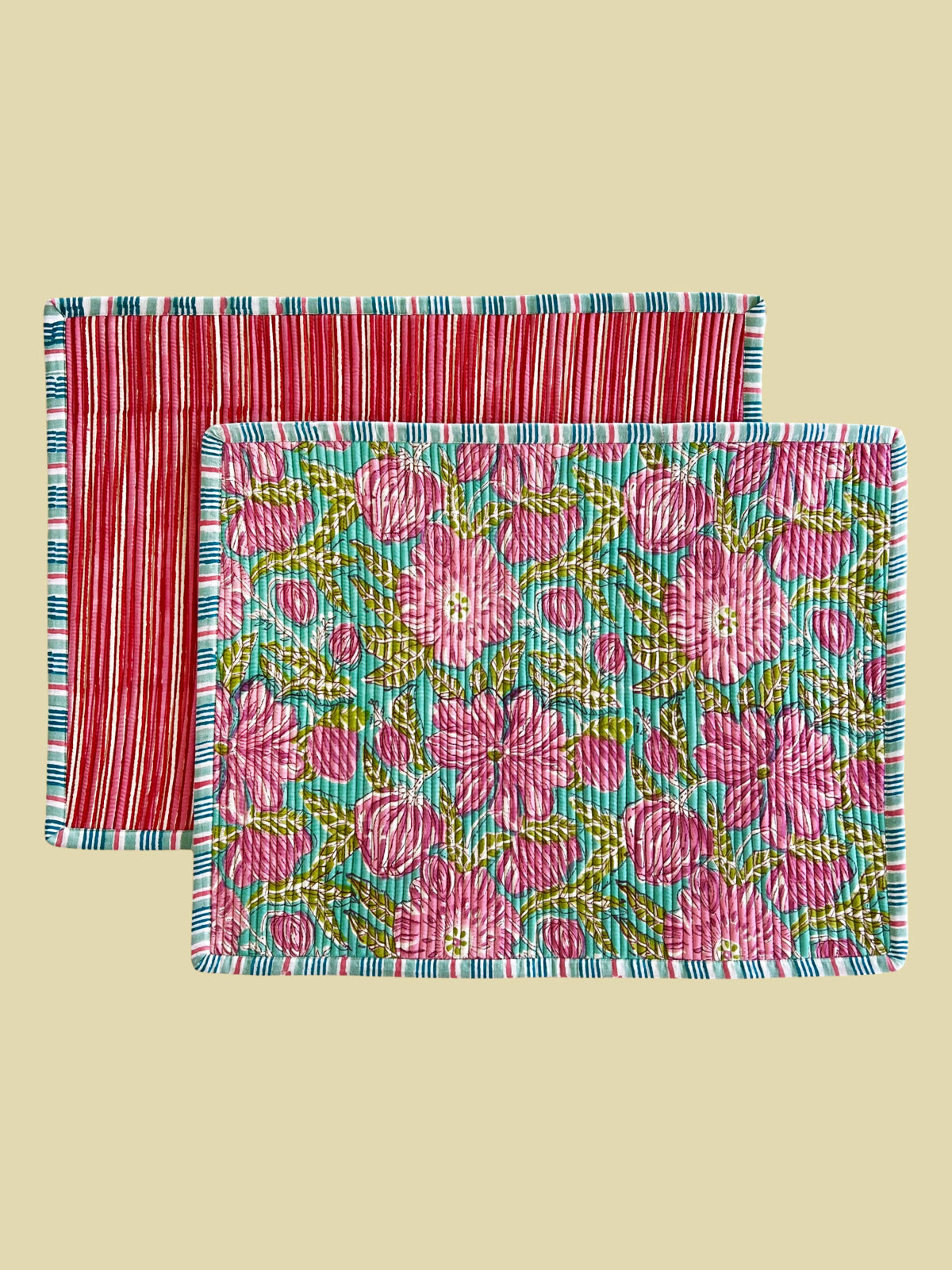 Bientôt Rectangular Placemat Pink/Blue 43cm