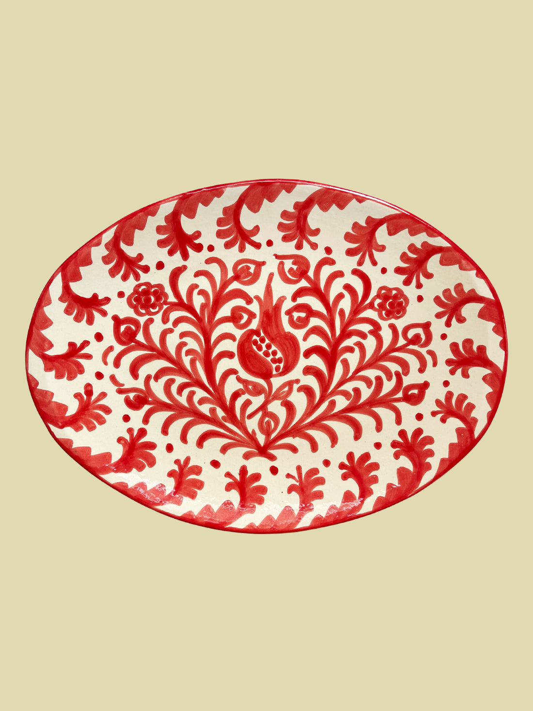 Serveringsfat Granatäpple Röd 36cm