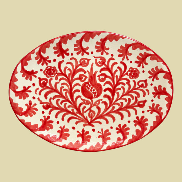 Serveringsfat Granatäpple Röd 36cm
