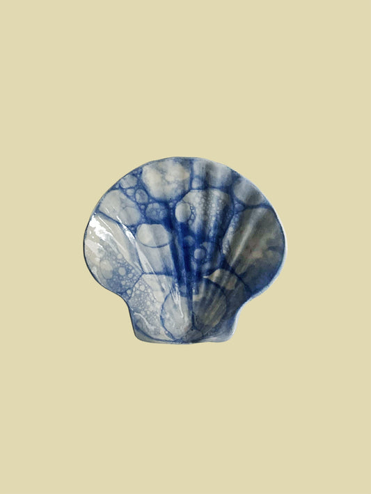 Bientôt Ceramic Shell Blue 10cm