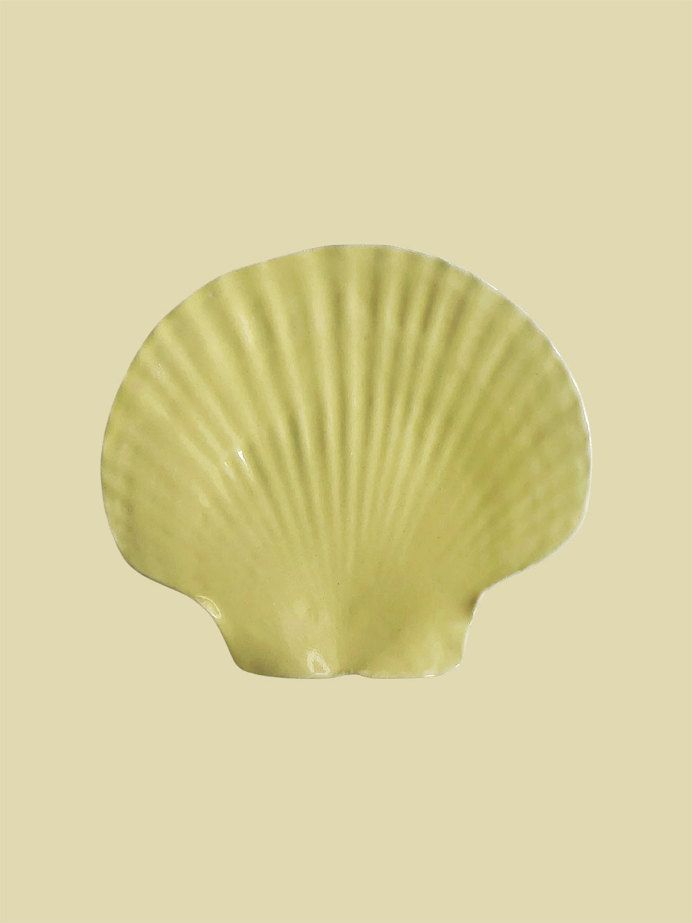 Bientôt Ceramic Shell Yellow 15cm