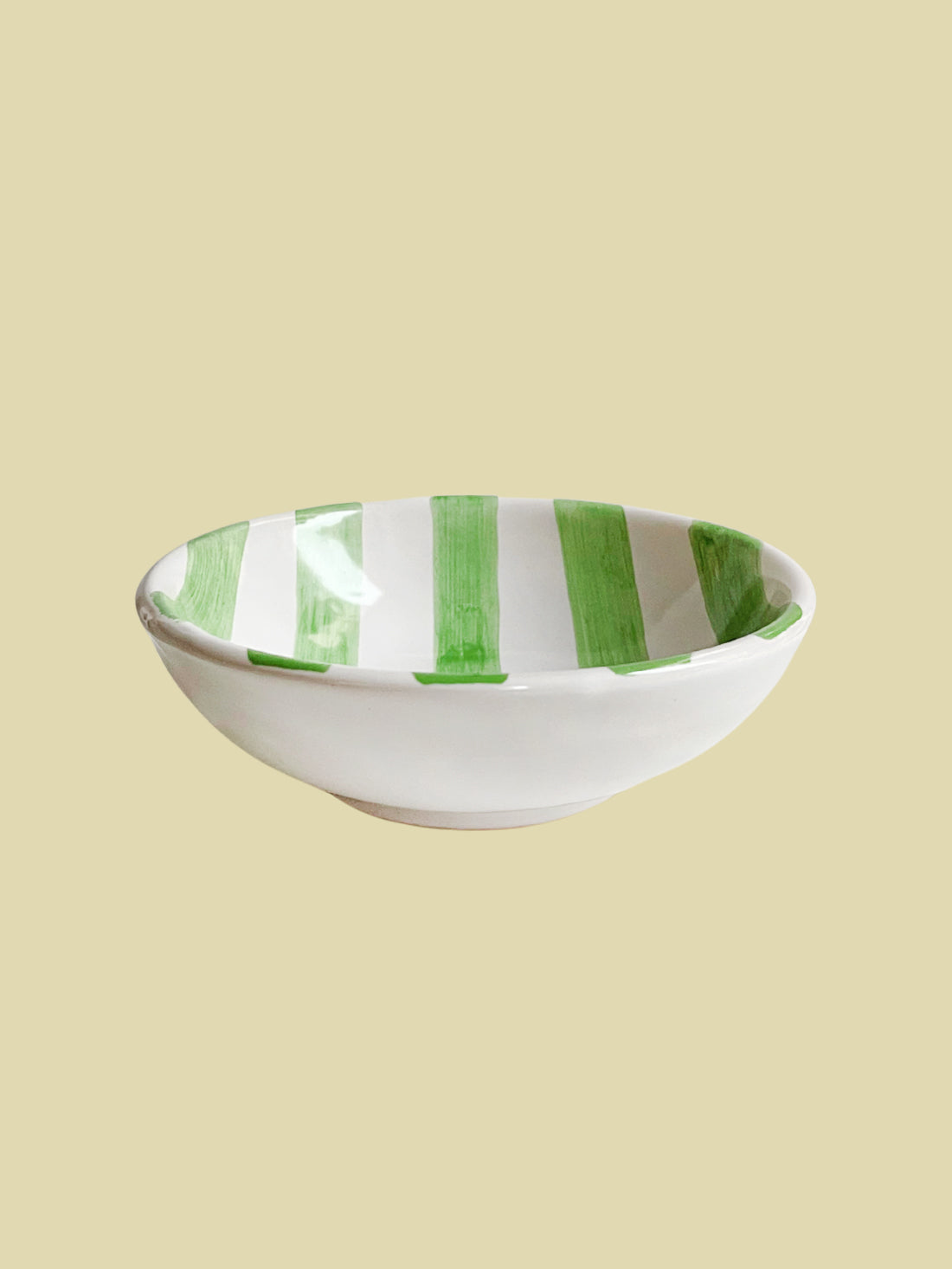 Bientôt Bowl Green Stripes 14cm