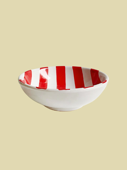 Bientôt Bowl Red Stripes 14cm